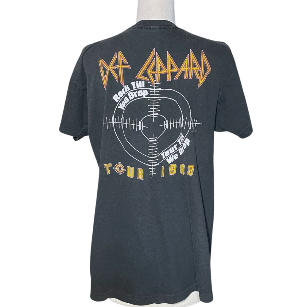 Vintage Def Leppard Shirt Pyromania Rock Till You Drop Tour 1983 Tour - Picture 6 of 13